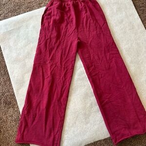 Franki maroon girls sweatpants Pants